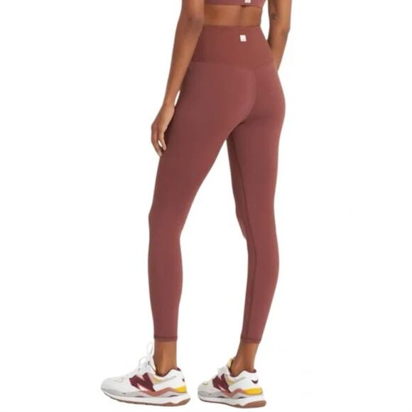 VUORI Rib Studio Legging Performance Legging Cedar Brown Sz XS {3Y25} - Picture 2 of 7